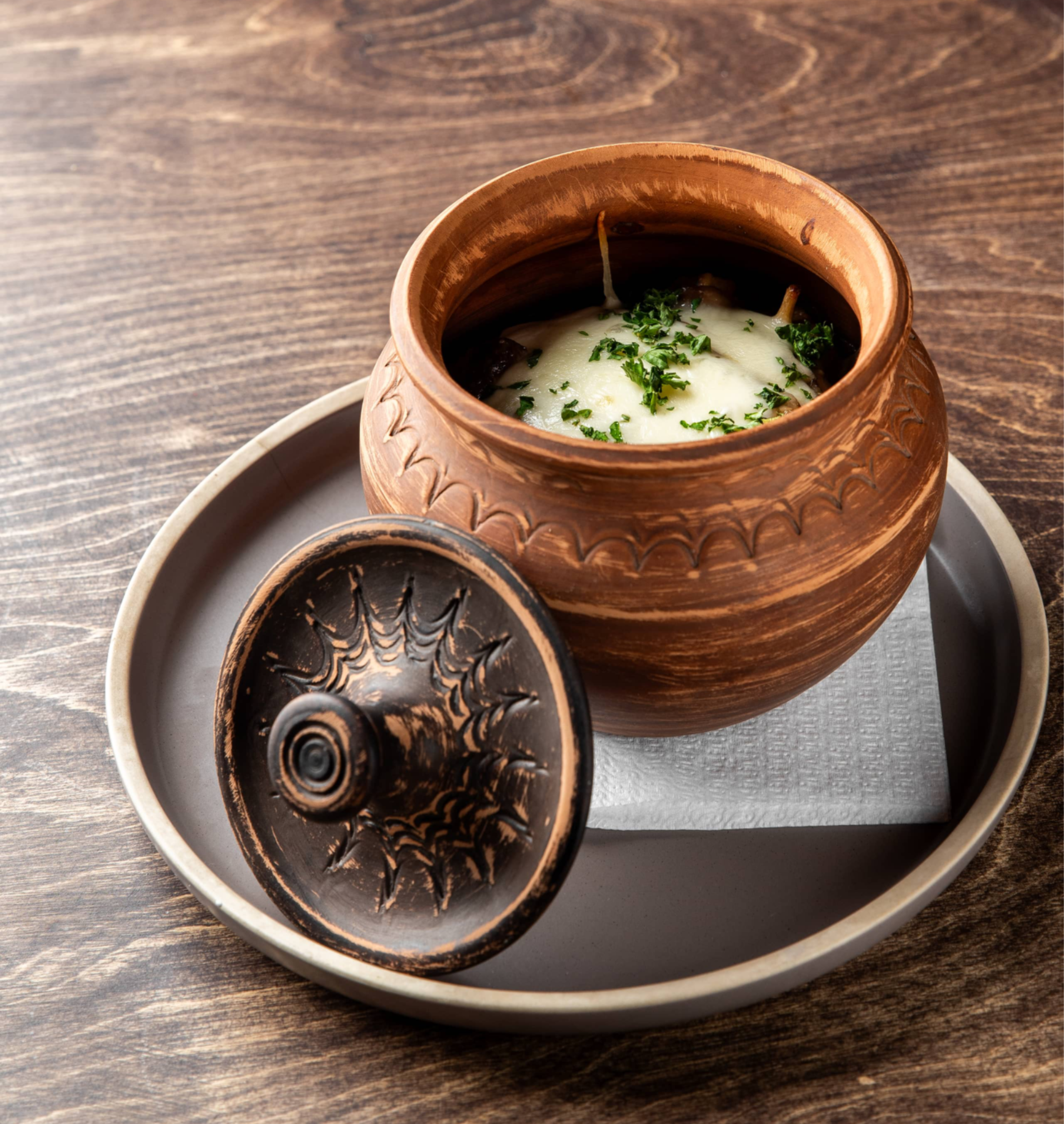 Драники с цыпленком и грибами в горшочке <span color-type="color" style="color: #ff0000;">new</span>